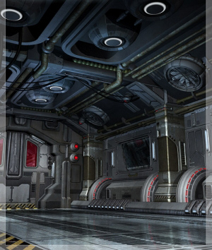 darkstar,星舰westwick号内部,暗星,科幻场景,太空站