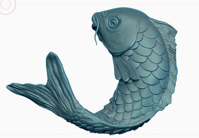 鲤鱼高模 obj_dawningの哥作品_雕塑/文物神话雕塑_cg模型网