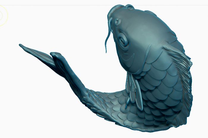 鲤鱼高模 obj_dawningの哥作品_雕塑/文物神话雕塑_cg模型网