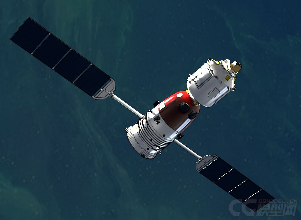 中国航天系列之神州七号飞船 高精度模型 cg影视动画