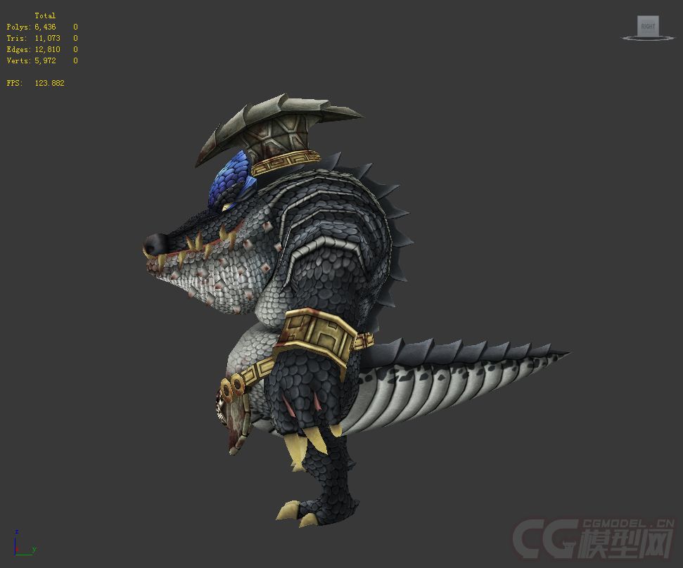 鳄鱼厨师血腥霸气怪物贴图完整细致