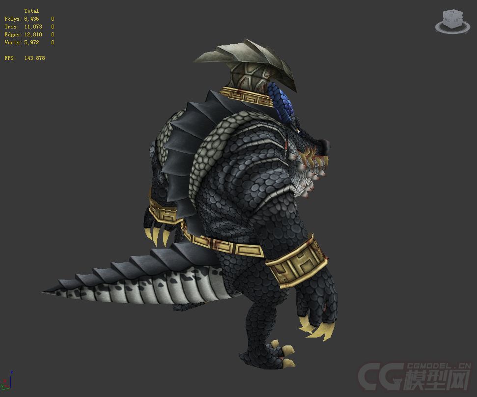 鳄鱼厨师血腥霸气怪物贴图完整细致