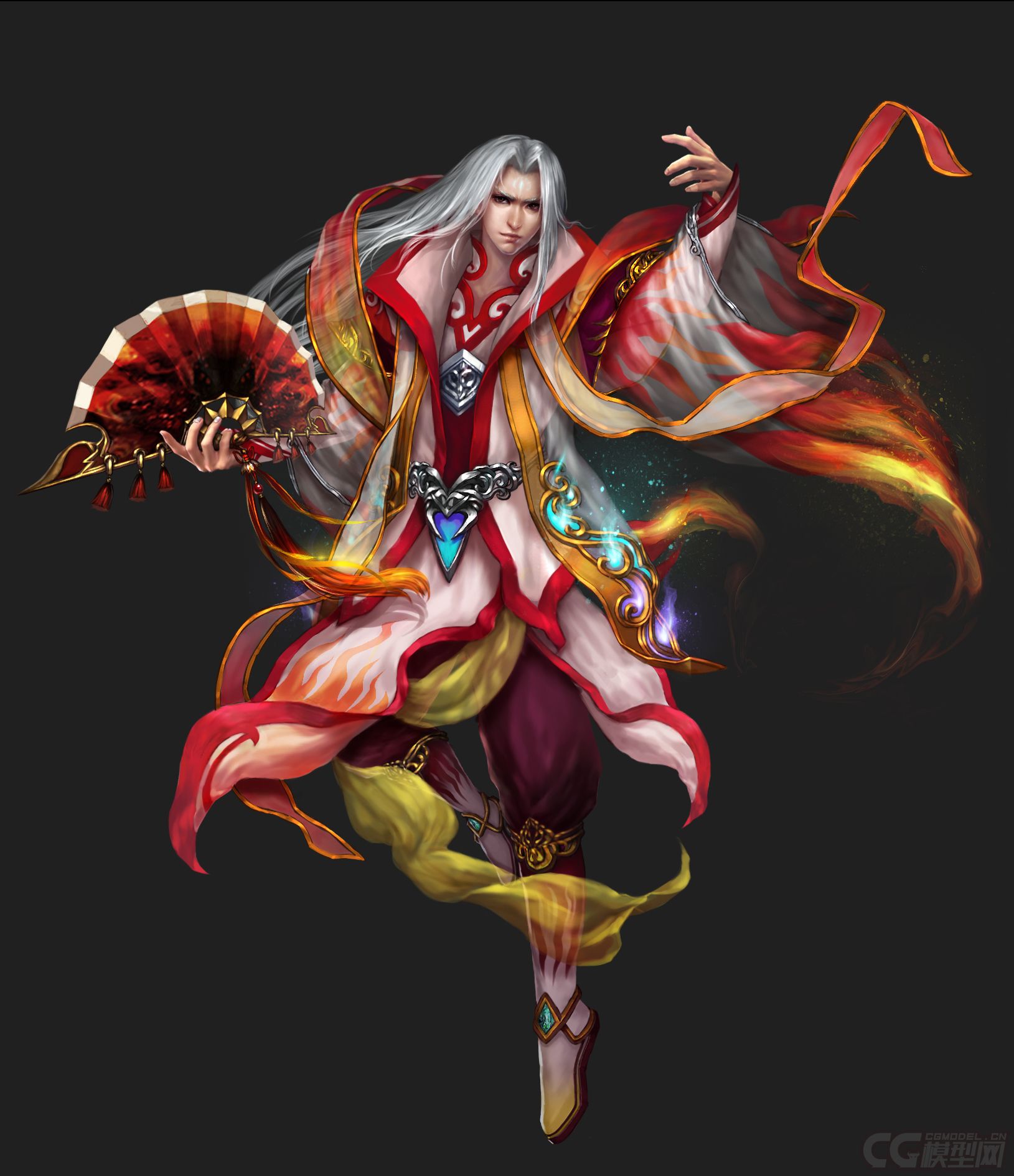 【精品】2d二维角色场景原画合集_爆疯作品_游戏二维资源角色_cg模型