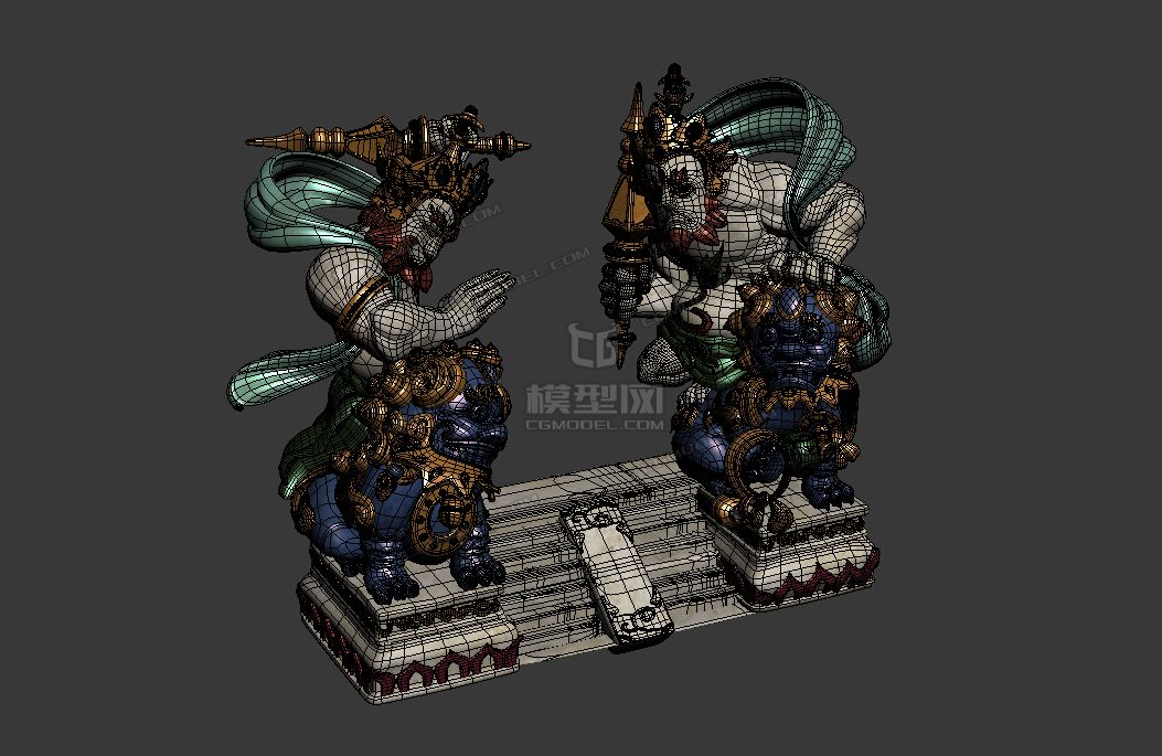 门神模型-其他模型库-模型下载-cg模型网
