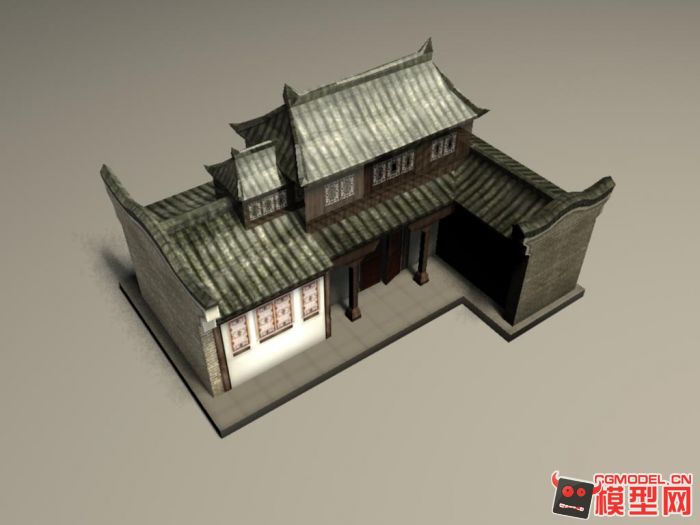 古代民房模型模型-自然场景模型库-模型下载-cg模型网