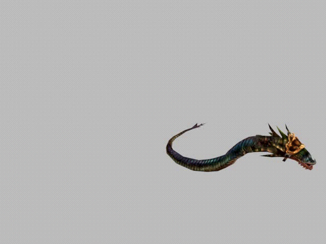 3d(爬行怪兽)模型带动作和预渲染图(max场景格式打开即用)