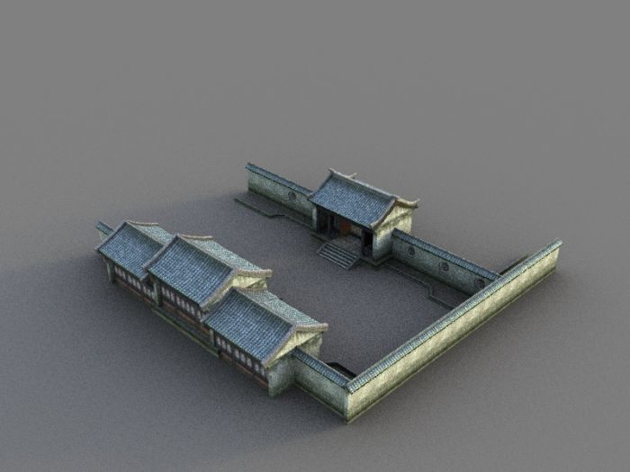 中国古建筑模型-历史建筑模型库-Maya(.ma/.mb)模型下载-cg模型网