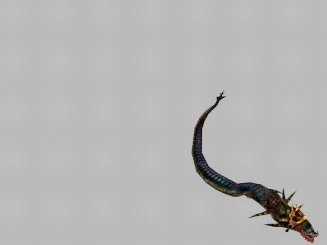 3d(爬行怪兽)模型带动作和预渲染图(max场景格式打开即用)