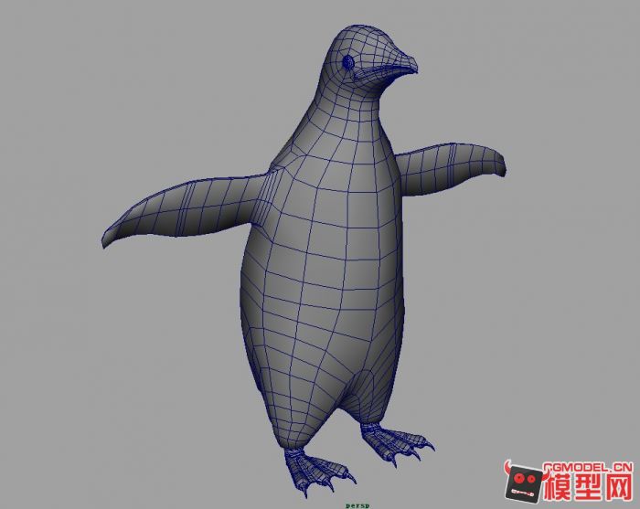 卡通企鹅模型下载
