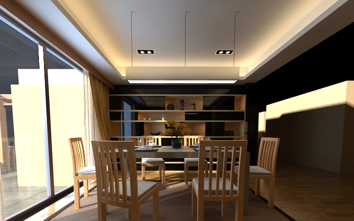 室内餐厅模型-自然场景模型库-模型下载-cg模型网