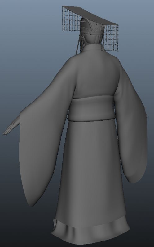 写实古代帝王模型