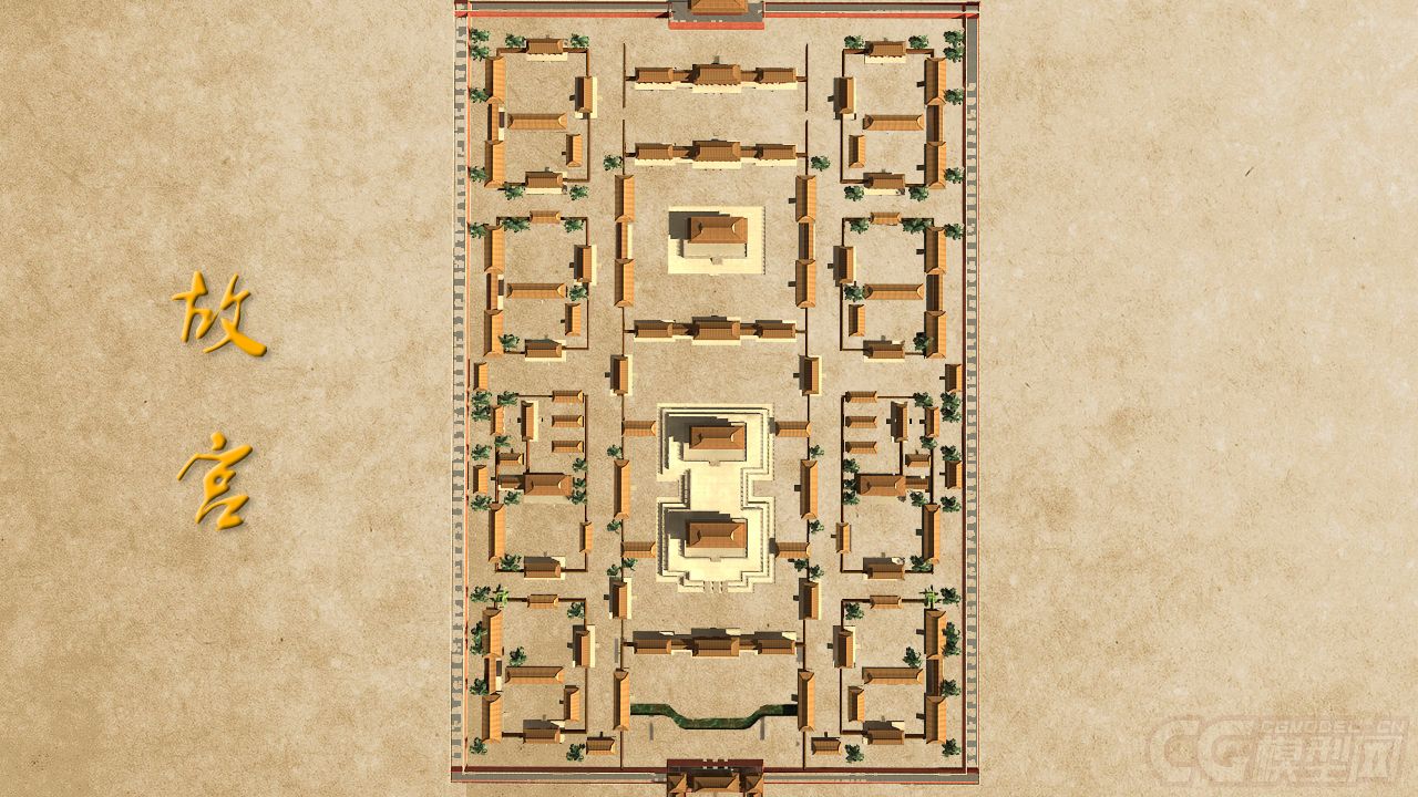 北京故宫,午门,古建-cg模型网(cgmodel)-让设计更有价值!
