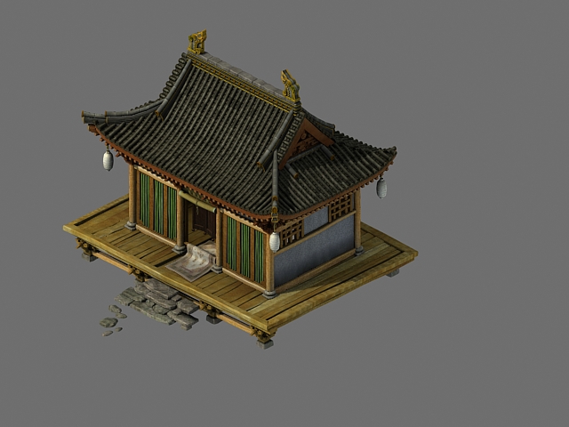 古代商铺模型 家具店模型-自然场景模型库-3ds Max(.max)模型下载-cg模型网