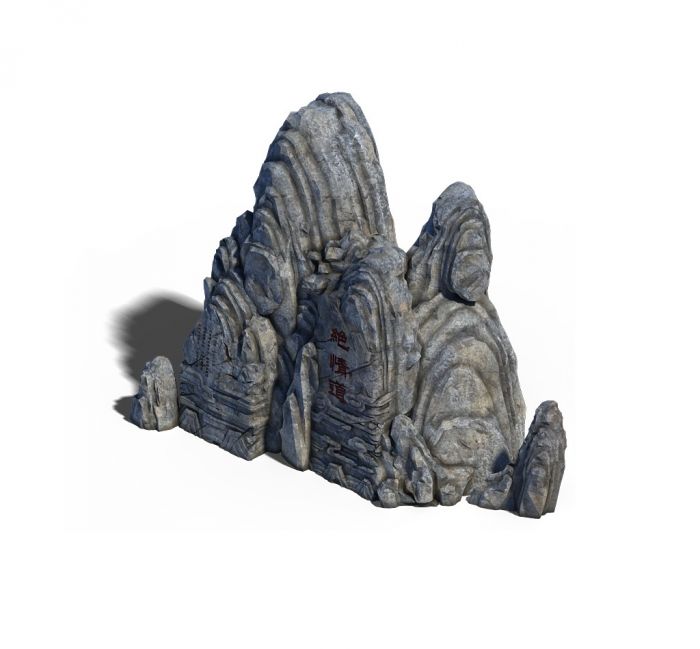 山壁岩石,瀑布岩石,石雕,碎石模型,图片与文件对应,可单独下载