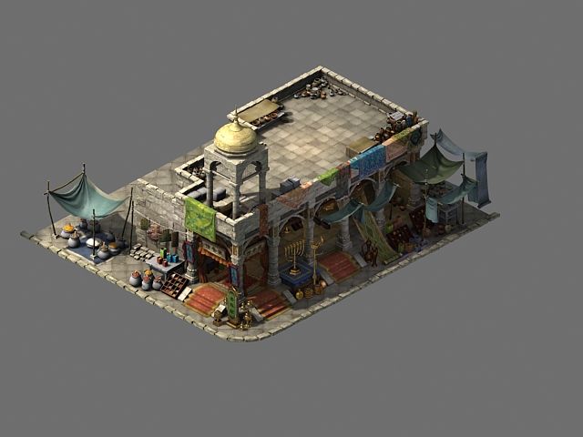 古代商铺模型 家具店模型-自然场景模型库-3ds Max(.max)模型下载-cg模型网