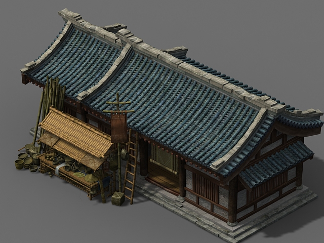 古代商铺模型 家具店模型-自然场景模型库-3ds Max(.max)模型下载-cg模型网