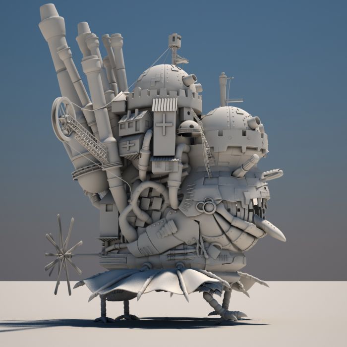 哈尔的移动城堡_小怪不ng作品_人物机器人/机甲人物机器人/机甲_cg