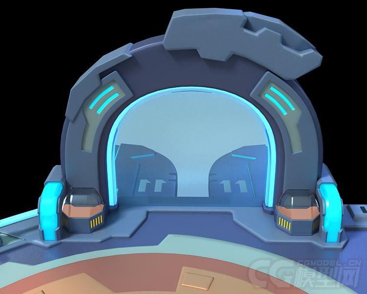 部件飞船飞机航母空间站机械零件元件机舱时空门停机坪 太空站太空舱