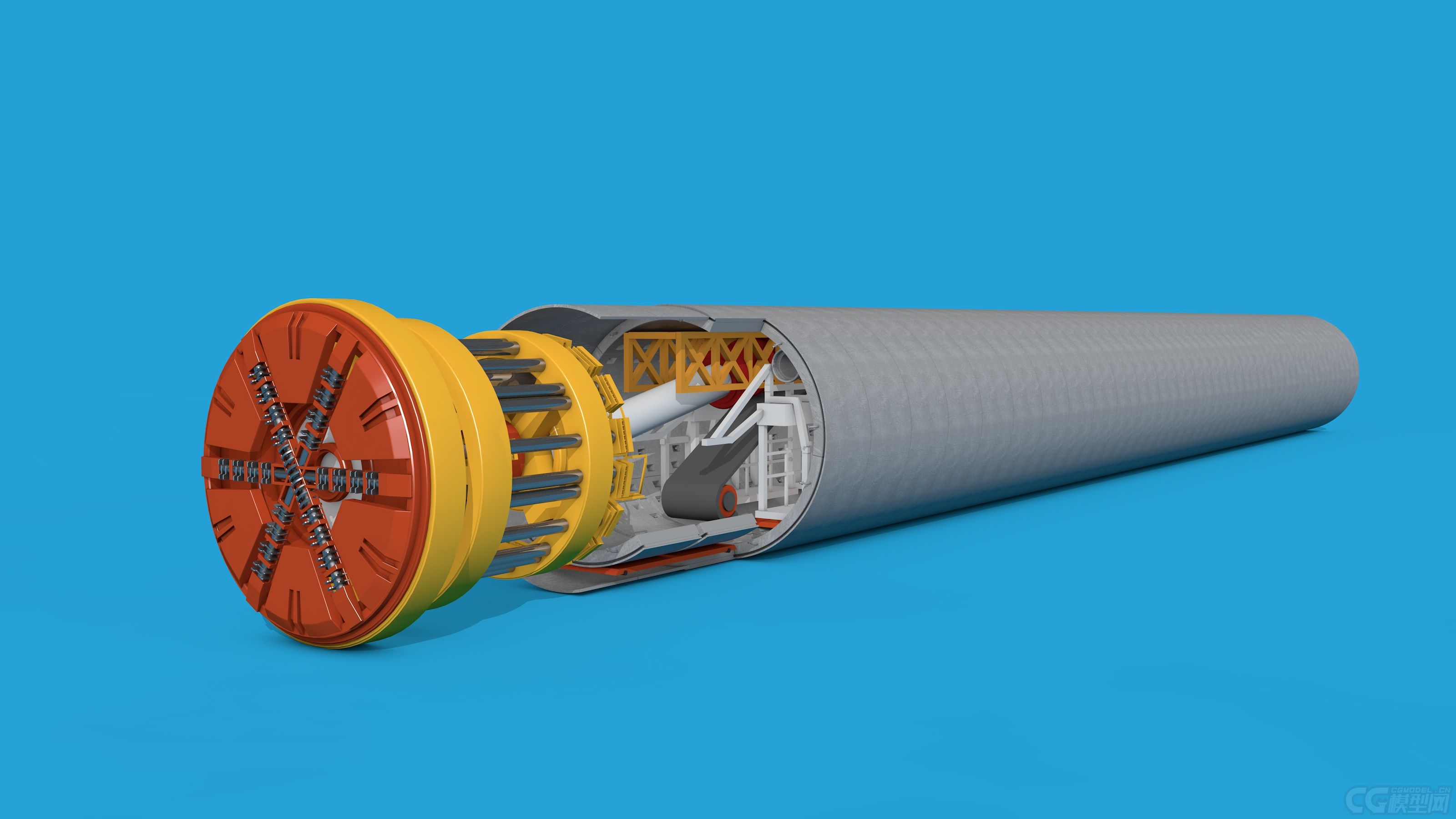 盾构机_童心`_未泯作品_人物机器人/机甲_cg模型网