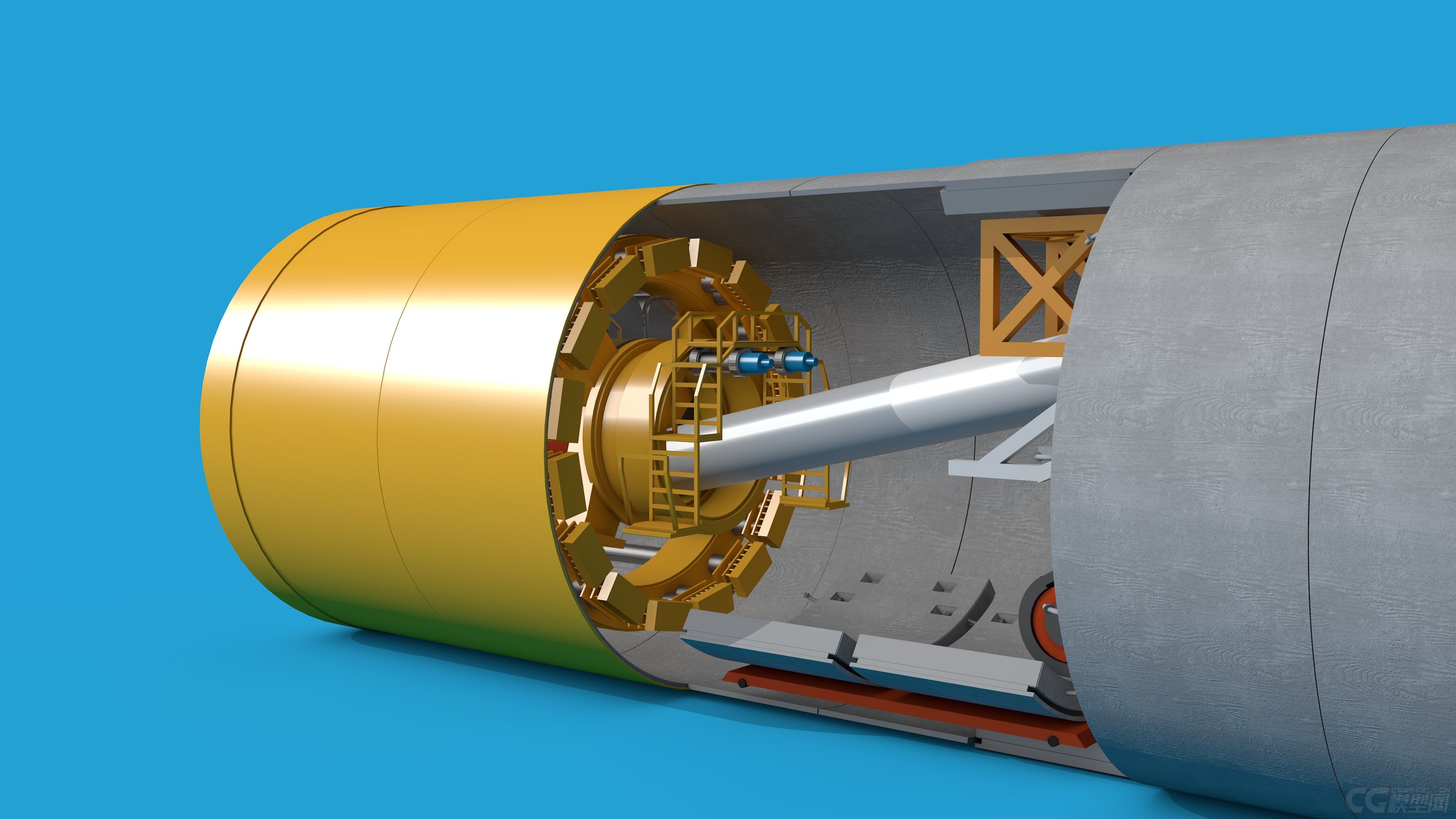 盾构机_童心`_未泯作品_人物机器人/机甲_cg模型网