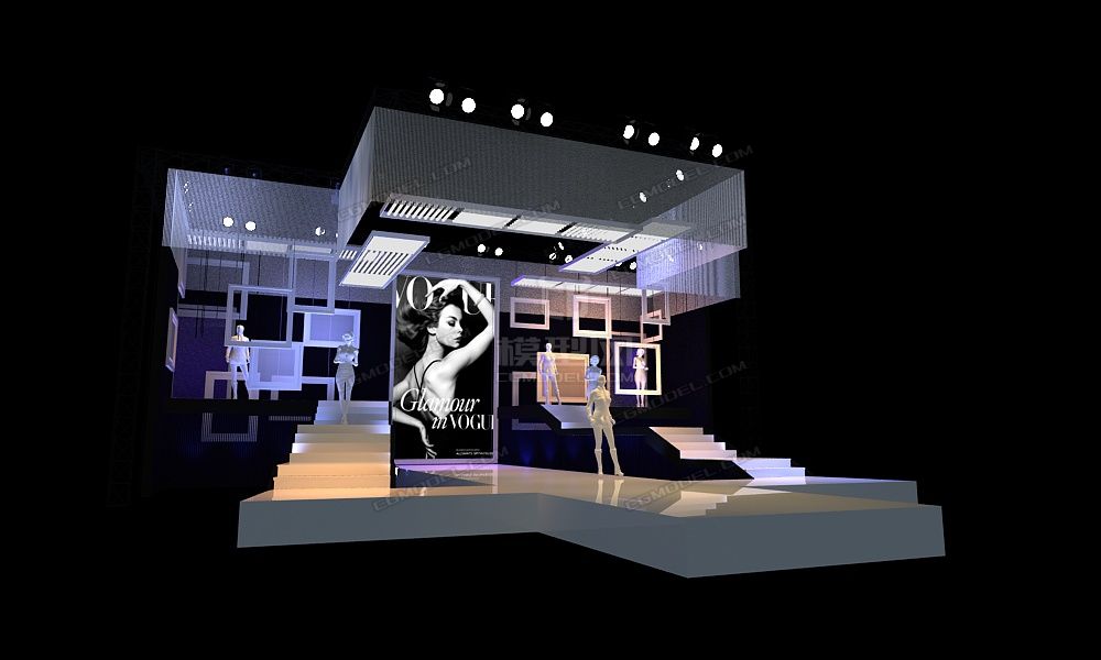 舞台 fashion模型-现代场景模型库-模型下载-cg模型网