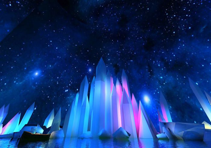 梦幻水晶岛_andyshen作品_场景自然场景_cg模型网