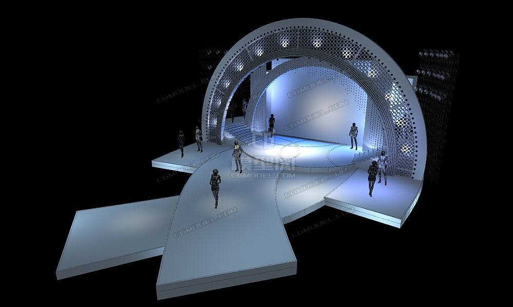 舞台 fashion模型-现代场景模型库-模型下载-cg模型网