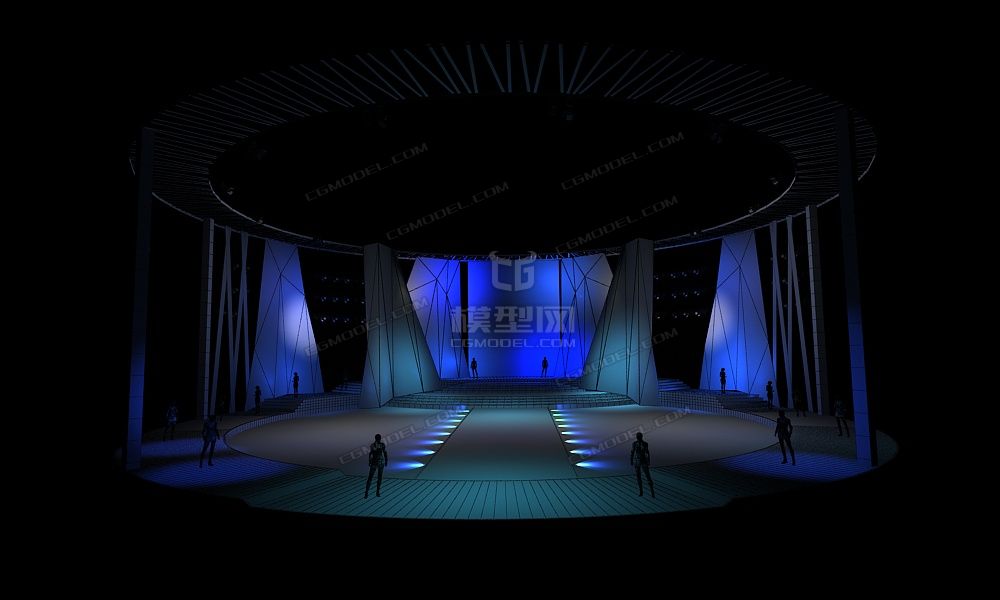 舞台 fashion模型-自然场景模型库-模型下载-cg模型网