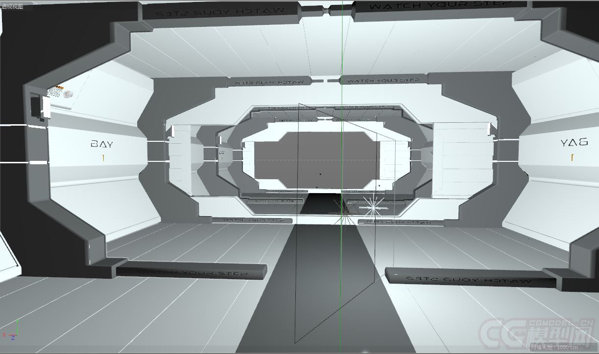 科幻走廊 隧道模型-科幻场景模型库-Cinema 4D(.c4d)模型下载-cg模型网
