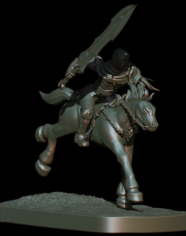 骑士写实模型
