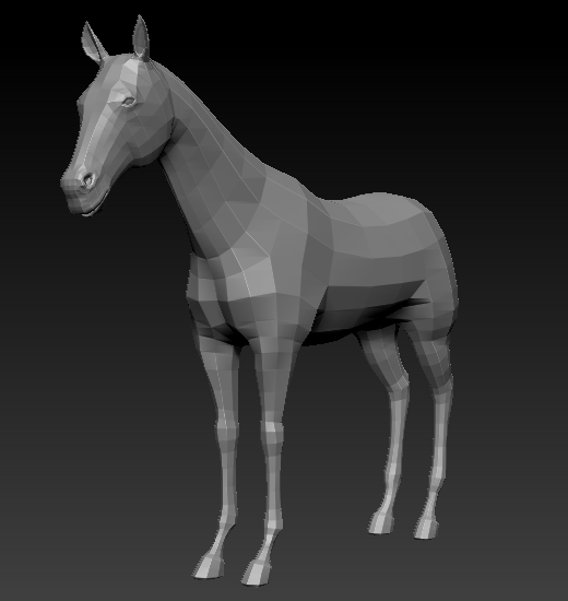 zbrush 马_xingzhikabi作品_动物哺乳_cg模型网