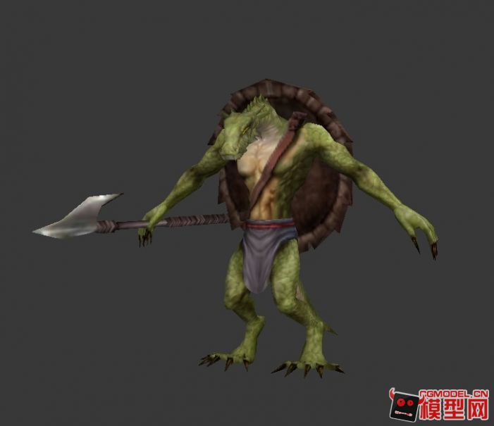一个非常好的模型!鳄鱼战士,发上来赚点积分!