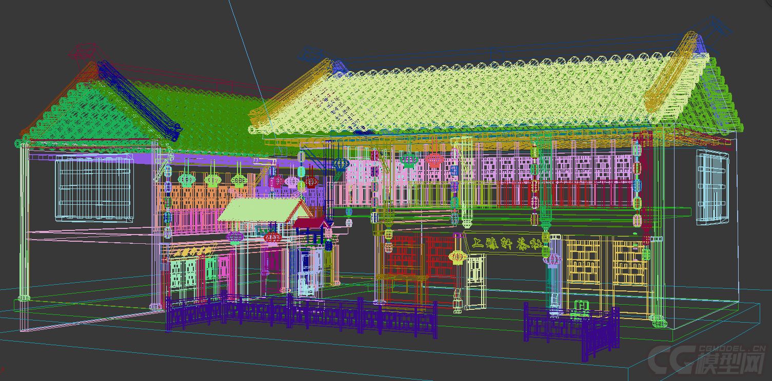 古建筑**模型-自然场景模型库-模型下载-cg模型网