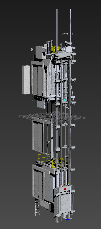高精度电梯_cg570647622作品_人物机器人/机甲_cg模型网