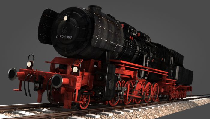 德意志br52蒸汽机车