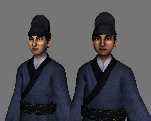 古代男人 大臣模型-孩子-女模型库-模型下载-cg模型网