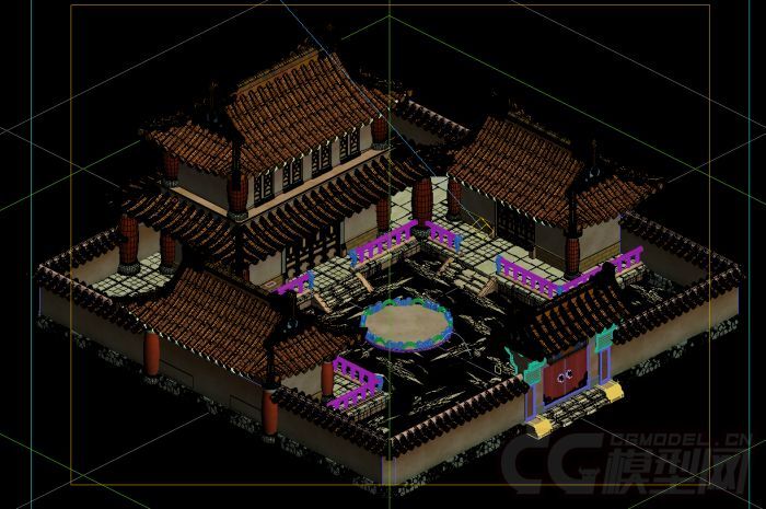 三渲二 Q版卡通古代建筑模型-古代场景模型库-模型下载-cg模型网