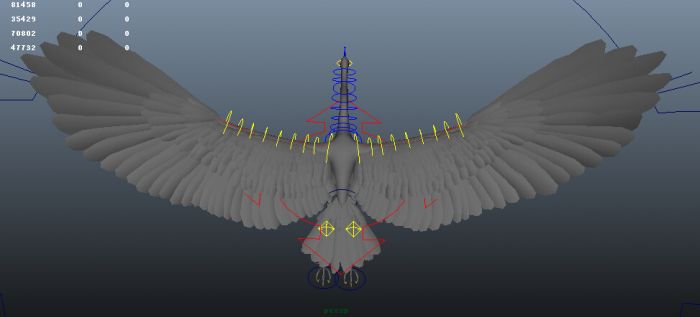 翅膀扇动机械结构图片