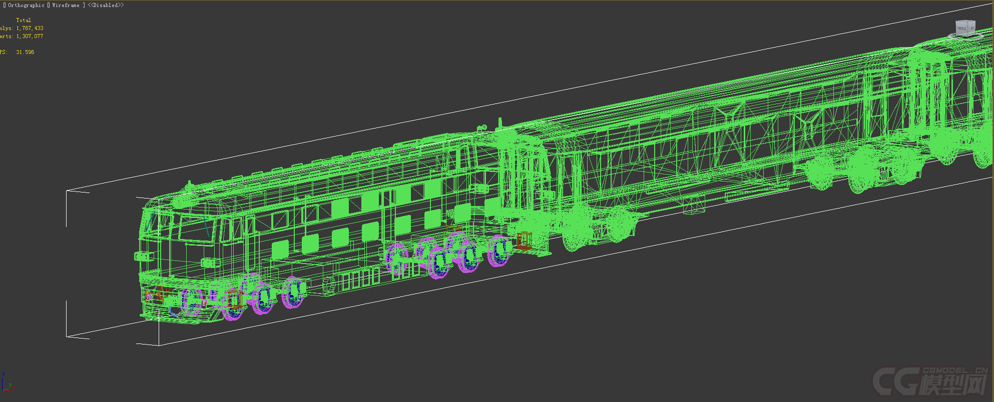 写实绿皮老式火车