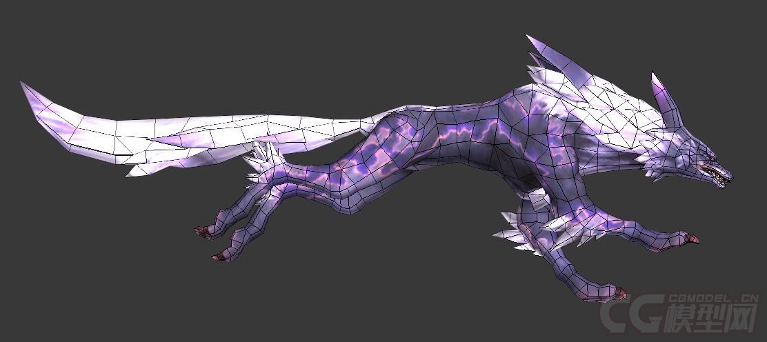 紫色的狼 变异嗜血疯狼