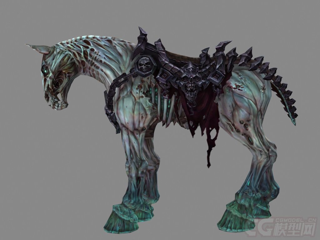 地狱战马-邪恶的马-精度模型