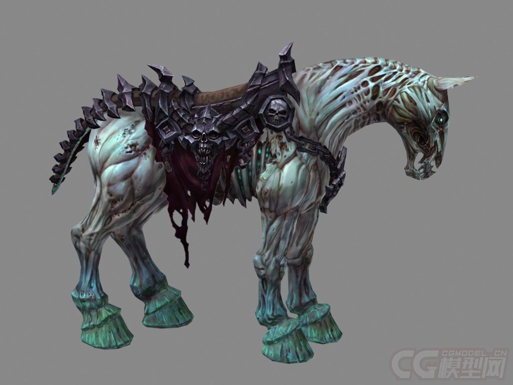 地狱战马-邪恶的马-精度模型