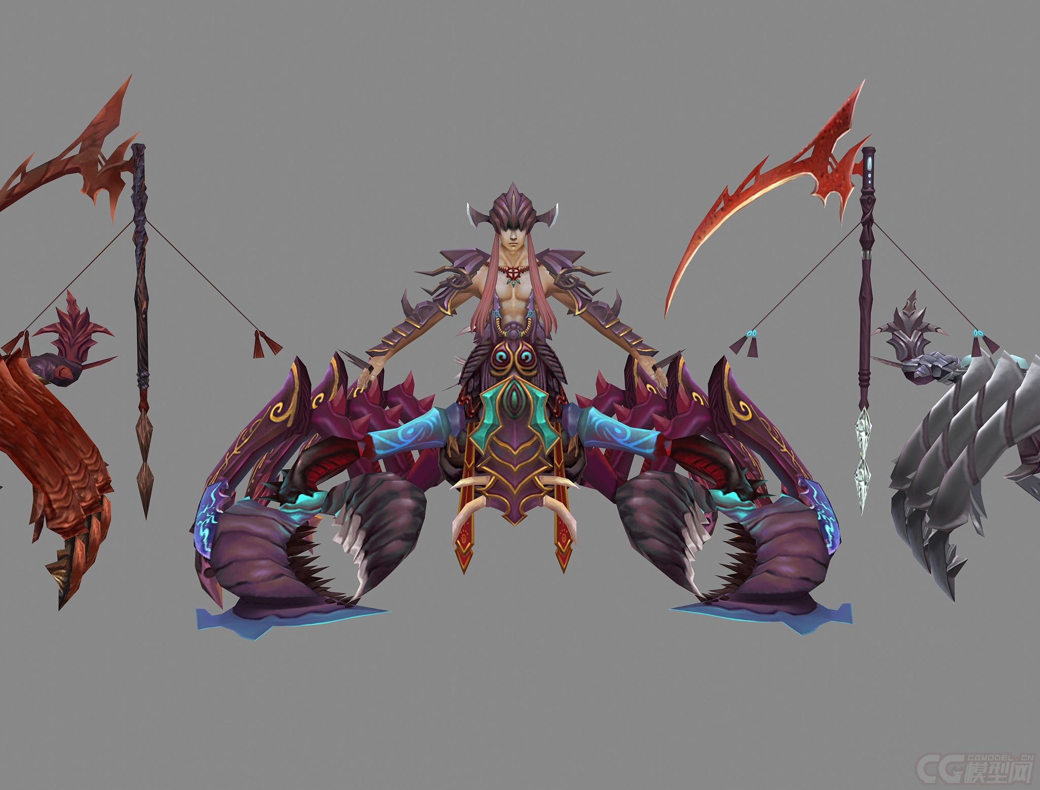 高精度蝎子 三只邪恶的蝎子