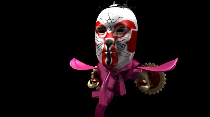 京剧唱戏人物猴子 (面具)