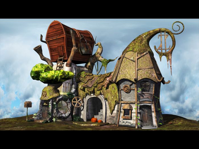 精细影视动画级场景模型,游戏场景,小矮人/小人国的贫民窟,乡村民房