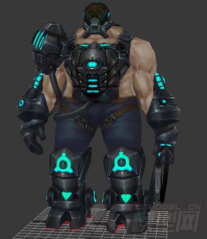 重铠甲 男性 机械怪_rmb玩家作品_人物孩子-女_cg模型网