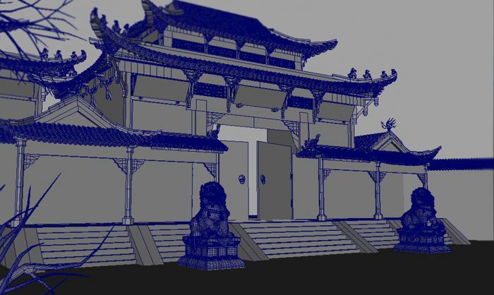 古建筑模型-自然场景模型库-模型下载-cg模型网