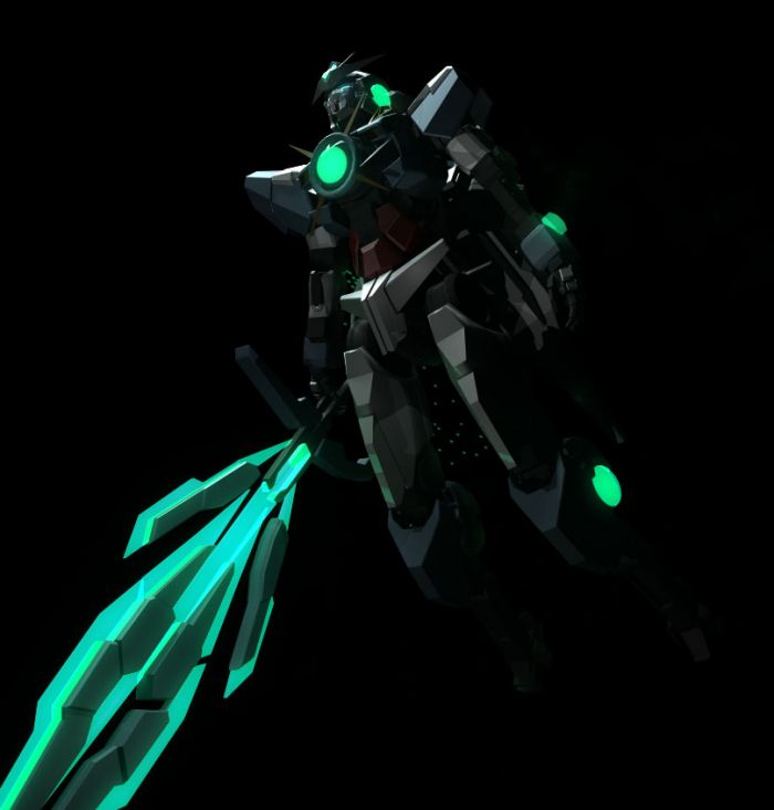 量子型00 qant gundam_win36340866作品_人物机器人/机甲_cg模型网