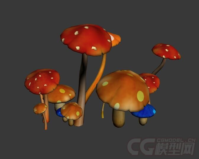 蘑菇·香菇·菇模型-水果蔬菜模型库-模型下载-cg模型网