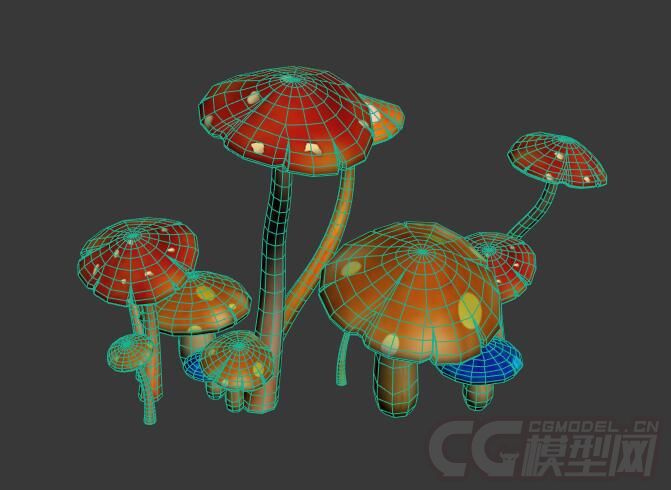 蘑菇·香菇·菇模型-水果蔬菜模型库-模型下载-cg模型网